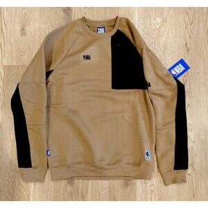 NEW Nike NBA Crewneck Pullover Men's Size Small Light Brown/Black